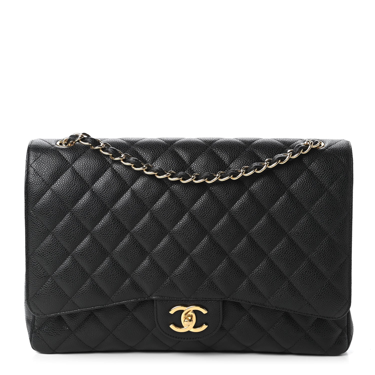 Chanel Caviar Quilted Maxi Double Flap Black 1 of 11