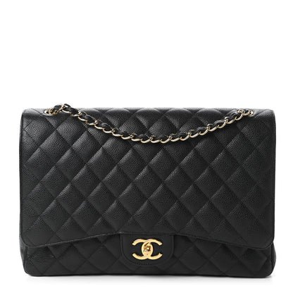 Chanel Caviar Quilted Maxi Double Flap Black 1 of 11