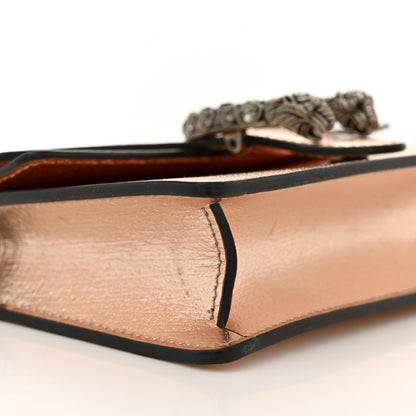 Gucci Metallic Calfskin Super Mini Dionysus Shoulder Bag Rose Gold 8 of 10