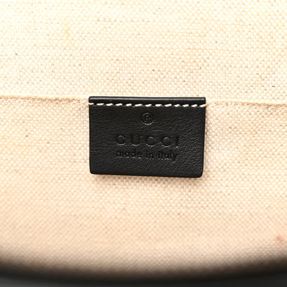 Gucci Calfskin Bamboo Web Large Dionysus Top Handle Bag Black Bright Evergreen Hibiscus Red 8 of 14