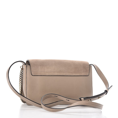 Chloe Suede Calfskin Small Faye Shoulder Bag Motty Grey 3 of 22