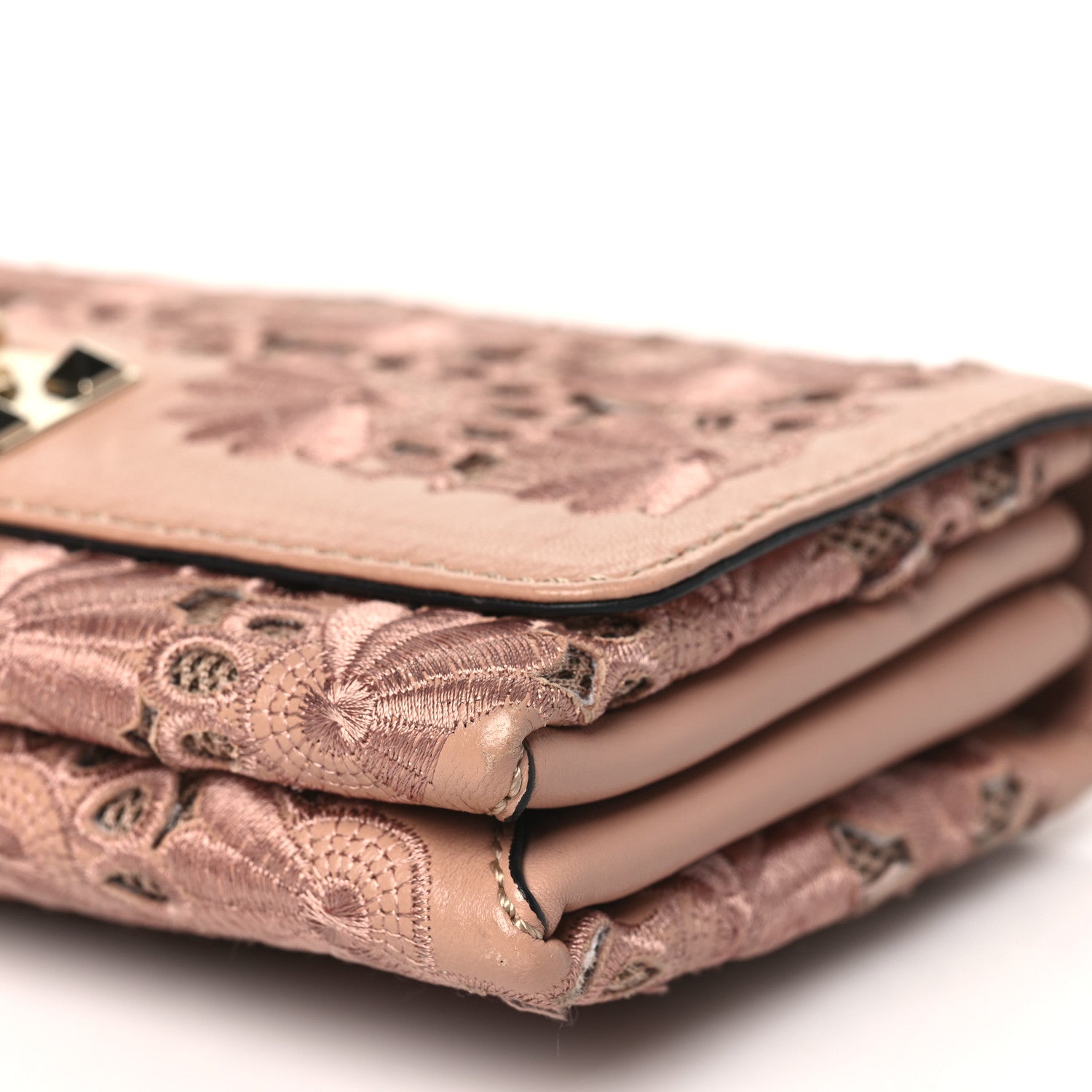 Valentino Garavani Nappa Lace Girello Flap Blush 9 of 9