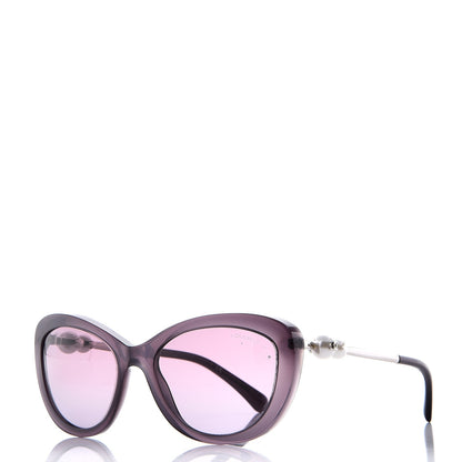 Chanel Acetate Pearl Cat Eye Sunglasses 5340-H Purple 1 of 9