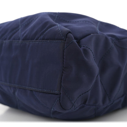 Prada Nylon Tessuto Quilted Shoulder Bag Blue 8 of 10