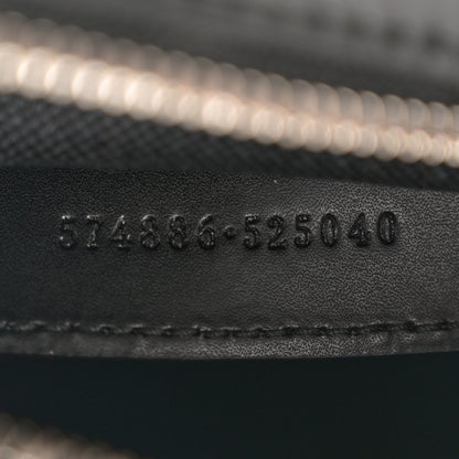 Gucci GG Supreme Monogram Web Shoulder Bag Black Grey 7 of 12