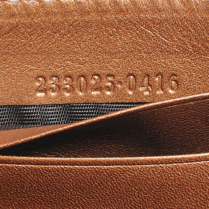 Gucci Guccissima Zip Around Wallet Metallic Bronze 8 of 8