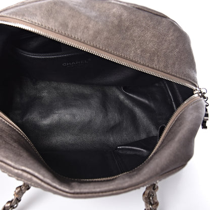 Chanel Smooth Calfskin Medium Luxe Ligne Bowler Pewter 5 of 10