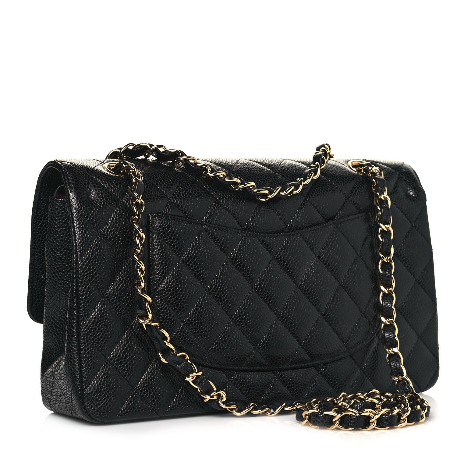Chanel Caviar Quilted Medium Double Flap Black 3 of 12