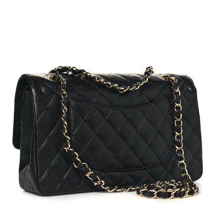 Chanel Caviar Quilted Medium Double Flap Black 3 of 12