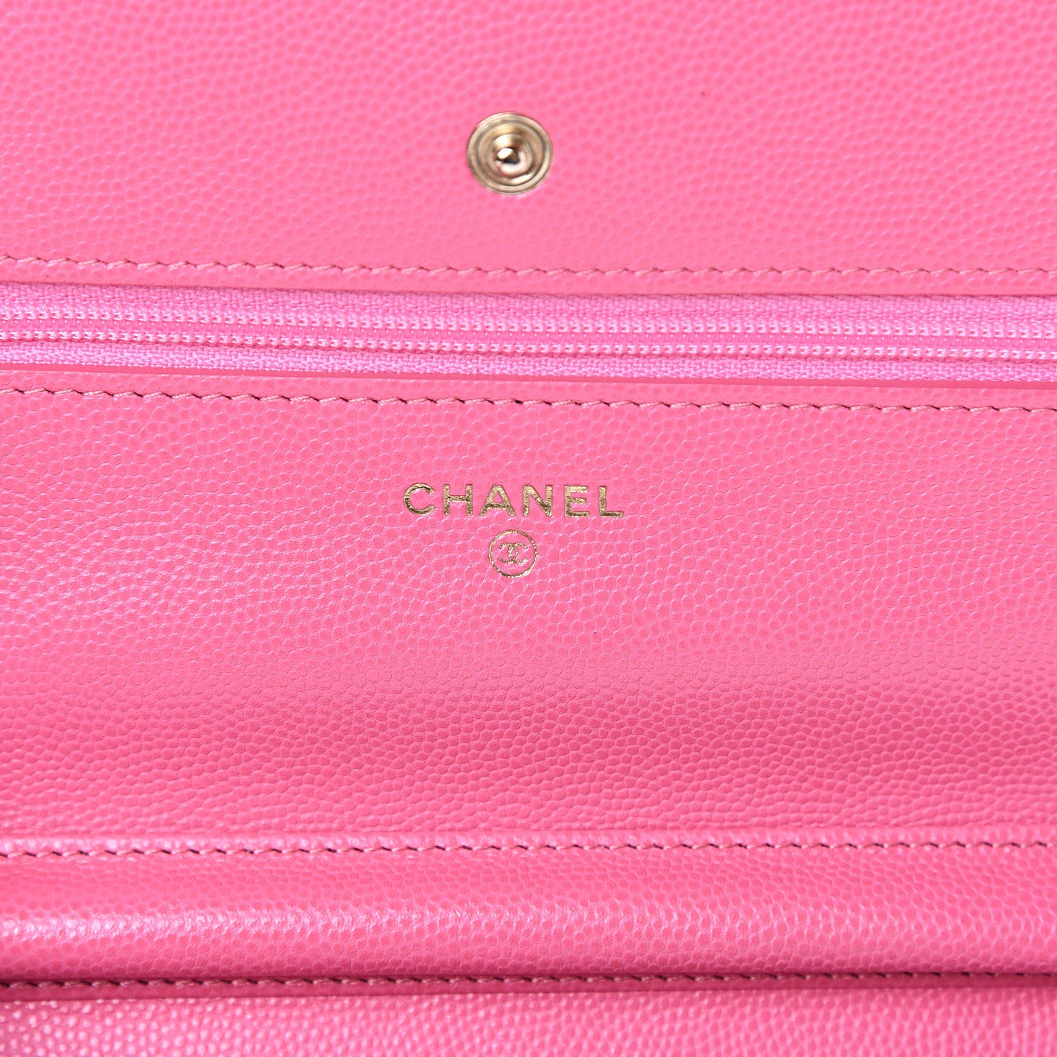 Chanel Caviar Quilted Wallet on Chain WOC Pink 5 of 12
