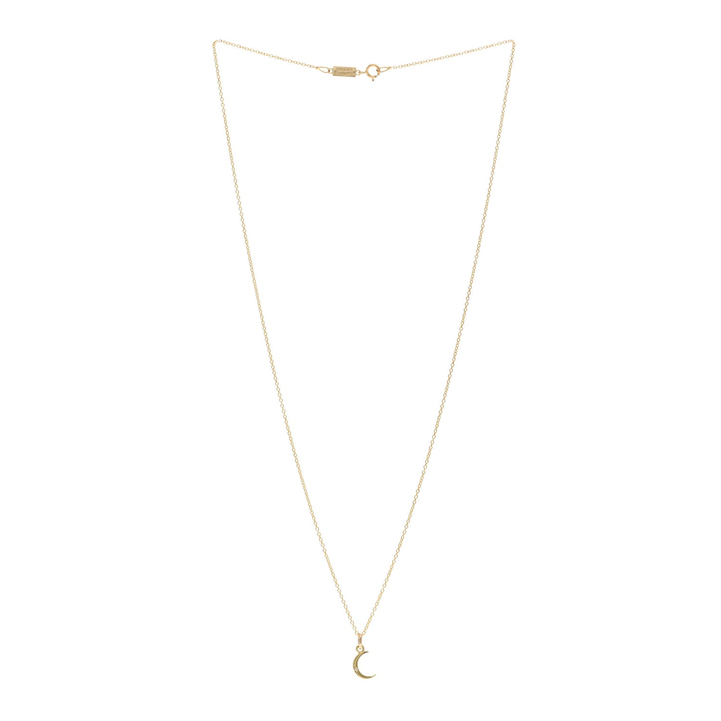 18K Yellow Gold Diamond Mini Carson Pendant Necklace