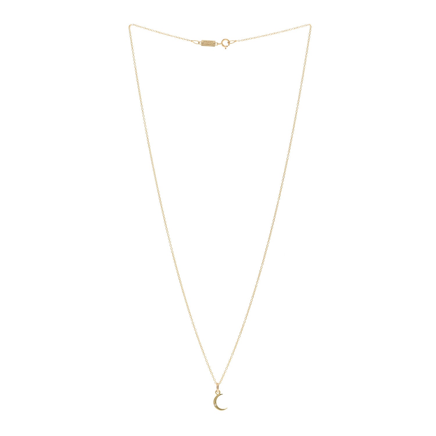 Jennifer Meyer 18K Yellow Gold Diamond Mini Carson Pendant Necklace 3 of 5