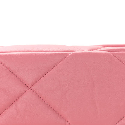 Chanel Lambskin Quilted Medium Chanel 19 Flap Pink 11 of 11