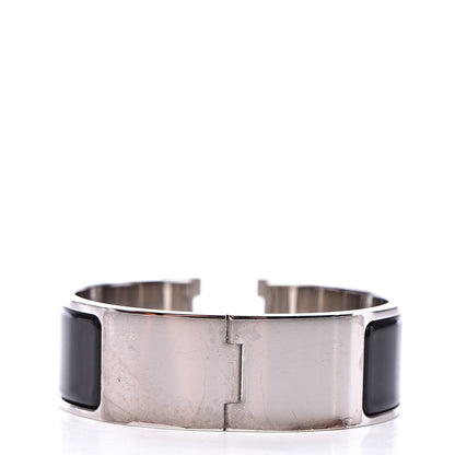 Hermes Enamel Wide Clic Clac H Bracelet PM Black 3 of 6