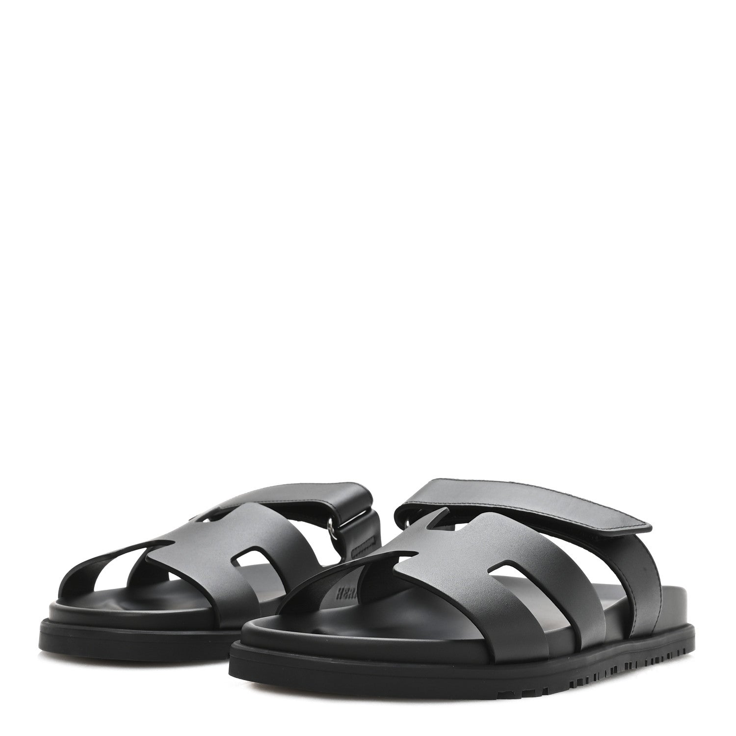 Hermes Calfskin Womens Chypre Sandals 40 Black 8 of 18