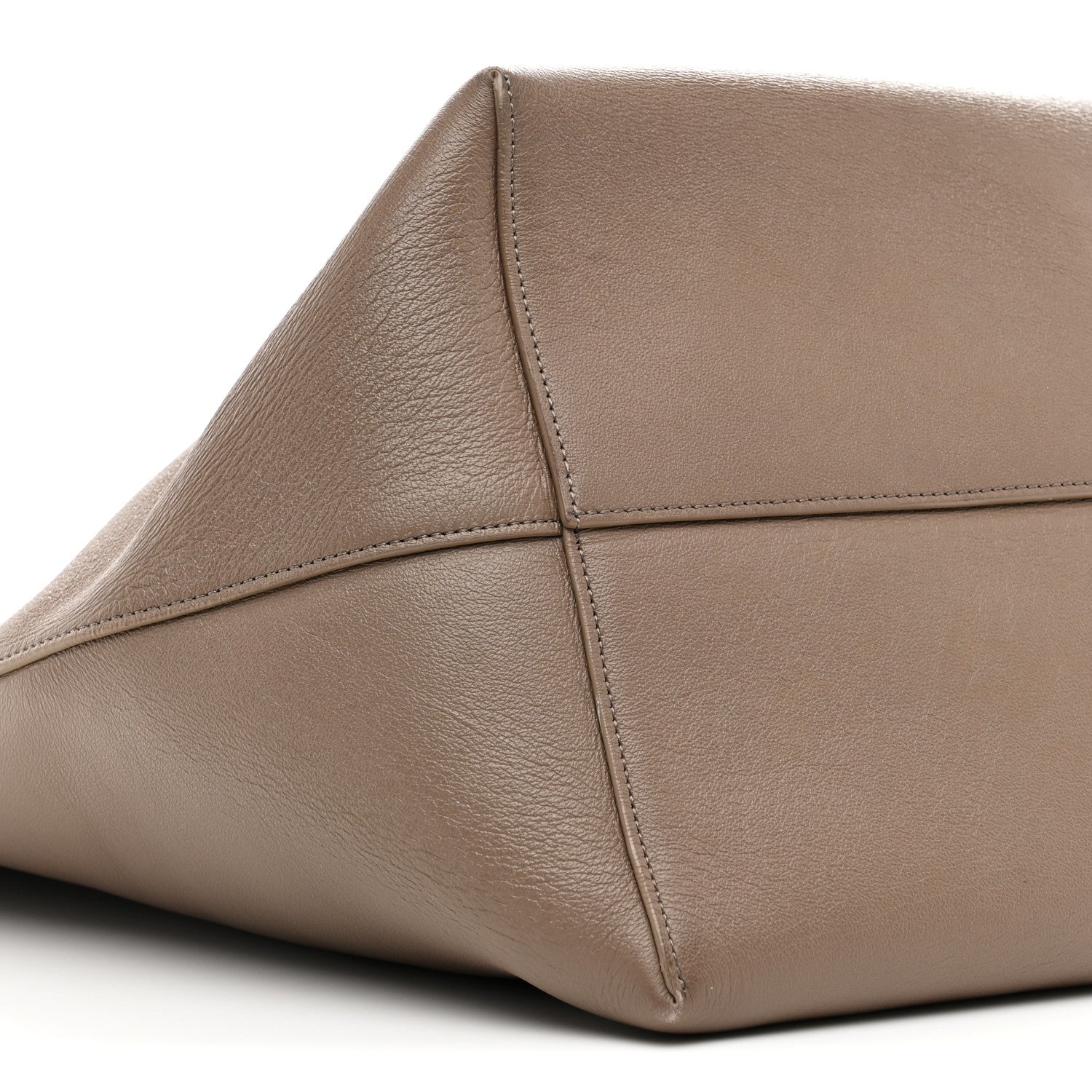 The Row Grained Calfskin Large N/S Park Tote Dark Taupe 9 of 10