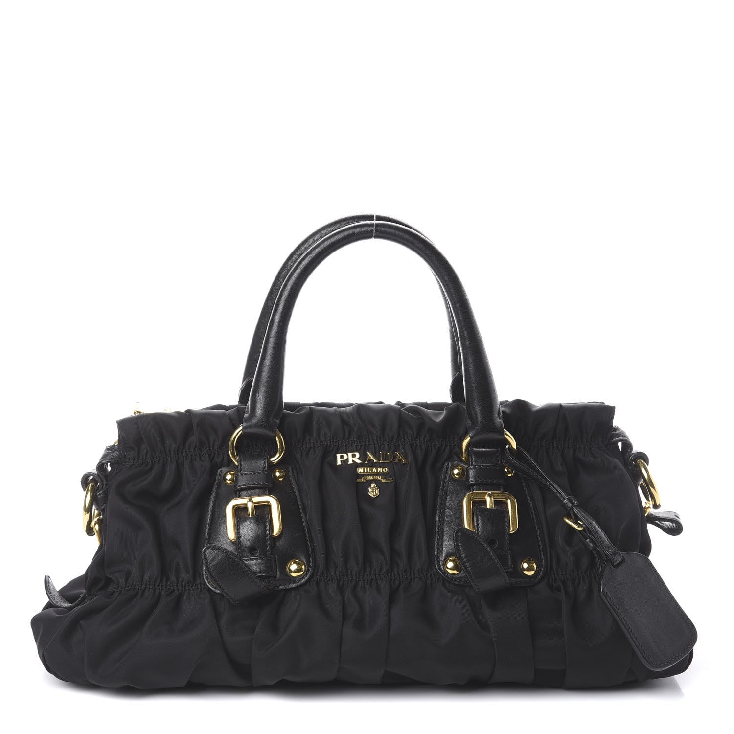 Prada Tessuto Nylon Nappa Gaufre Bag Black 1 of 8