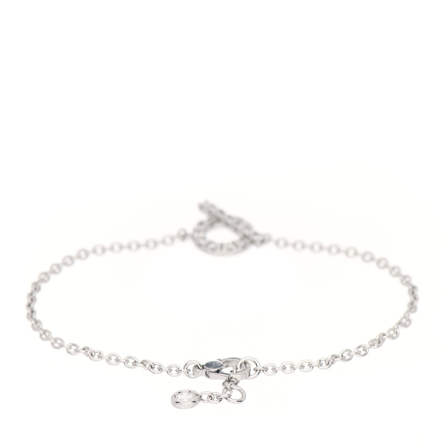 Hermes 18K White Gold Diamond Finesse Bracelet ST 3 of 5