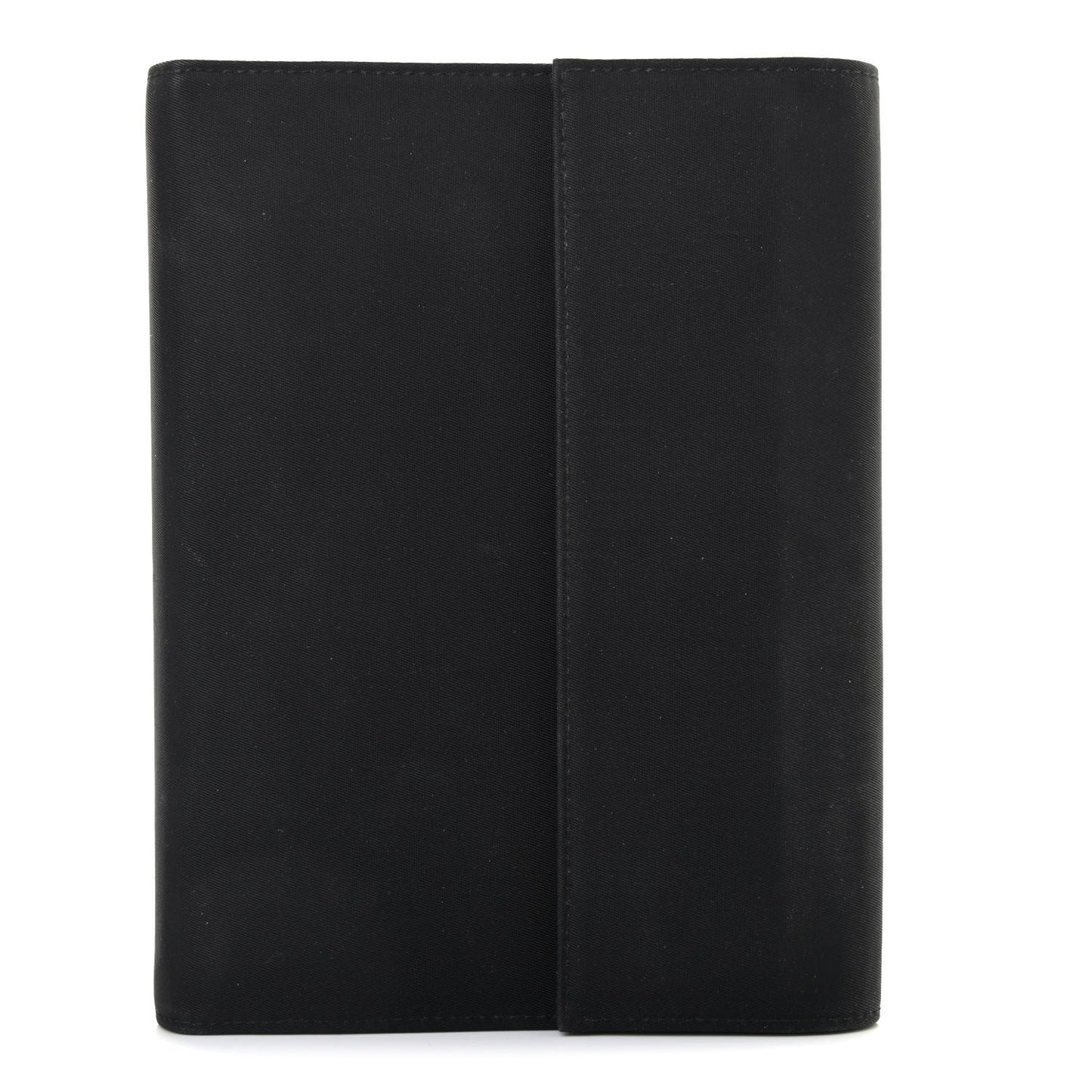 Nylon Calfskin Agenda Holder Black