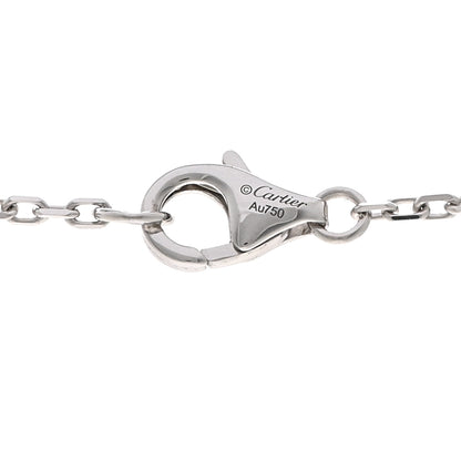 Cartier 18K White Gold Diamond Interlocking LOVE Paved Necklace 4 of 5