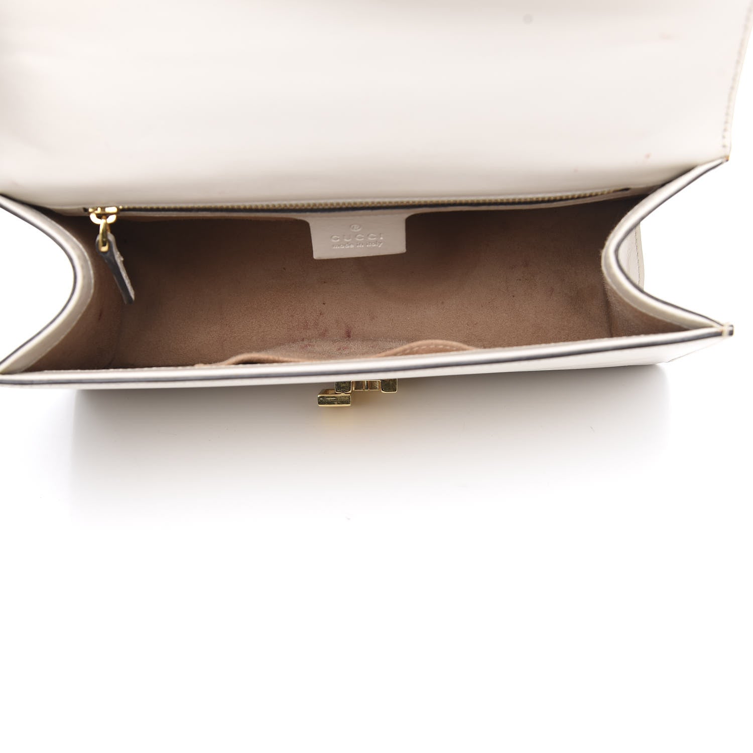 Gucci Calfskin Small Sylvie Shoulder Bag Off White 5 of 15