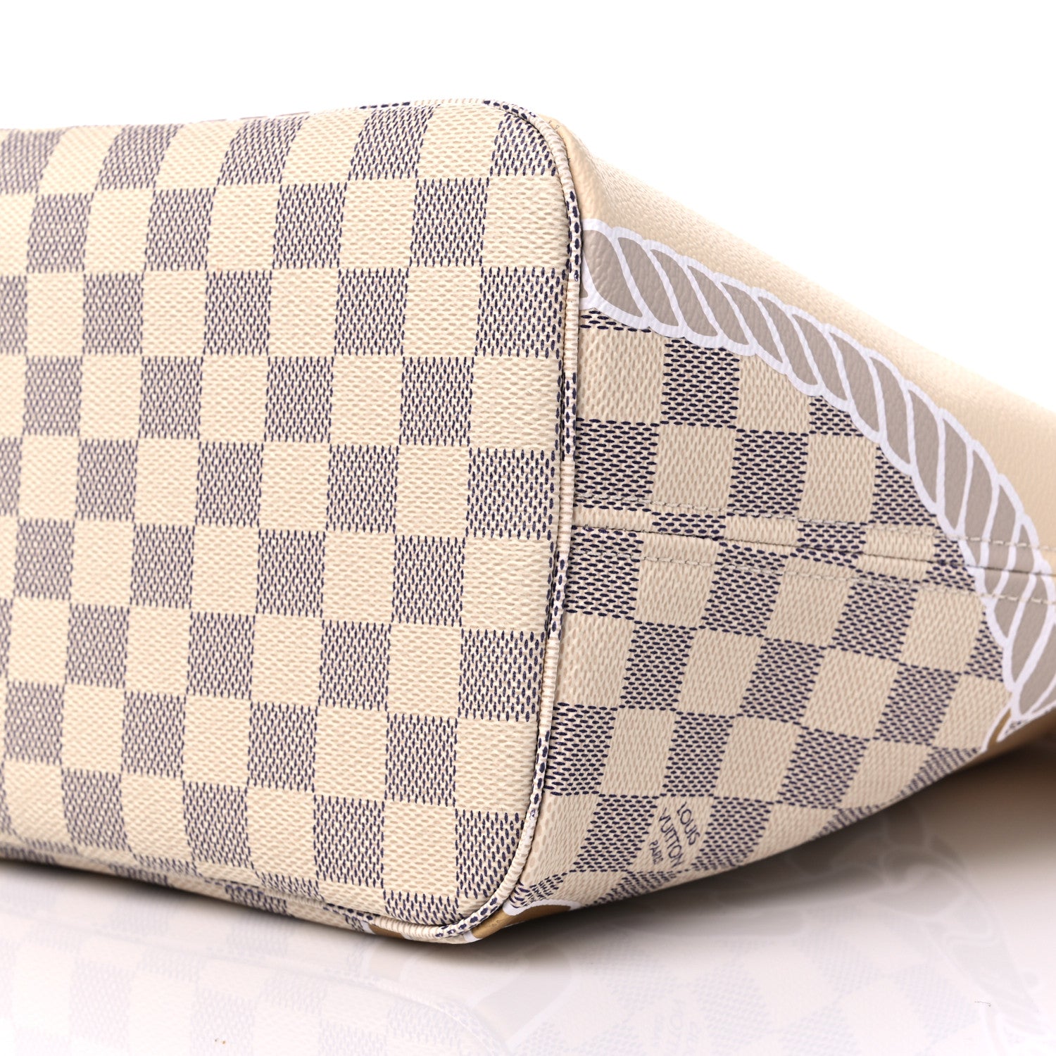 Louis Vuitton Damier Azur Nautical Neverfull MM 9 of 11