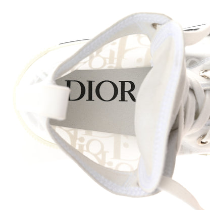 Christian Dior Technical Canvas Oblique Mens B23 High Top Sneakers 38 White 8 of 17