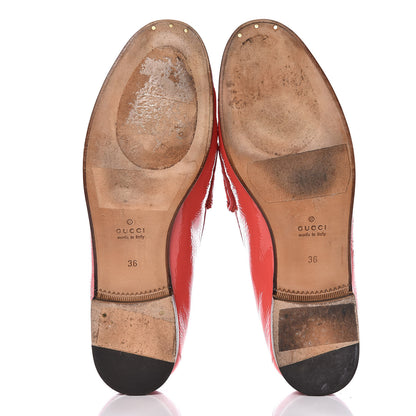 Gucci Patent Womens 1953 Horsebit Loafers 36 Coral 5 of 14