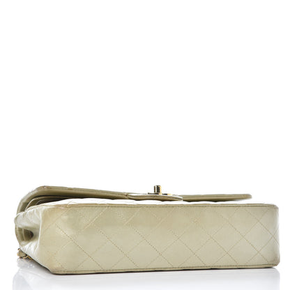 Chanel Metallic Lambskin Quilted Medium Double Flap Light Gold 4 of 22