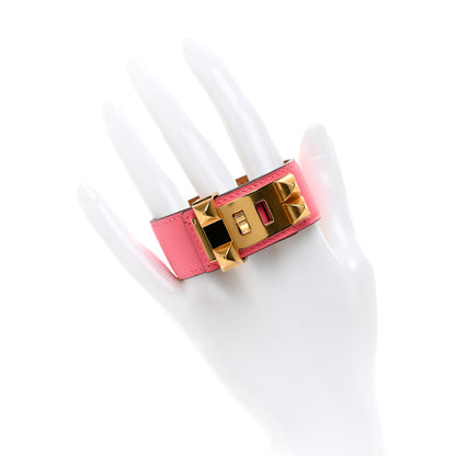 Hermes Swift Collier de Chien CDC 24 Bracelet T2 Rose Azalee 2 of 6