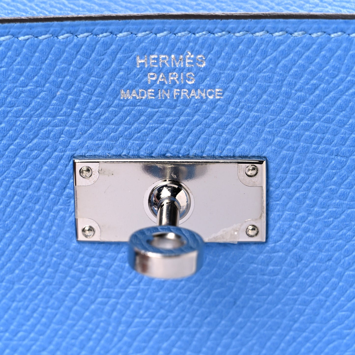 Epsom Kelly Longue Wallet Bleu Paradis