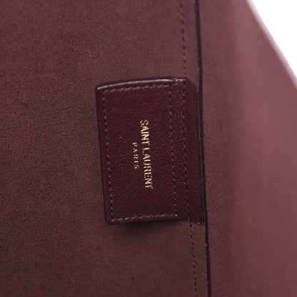 Saint Laurent Calfskin Large Shopping Tote Bordeaux 7 of 13