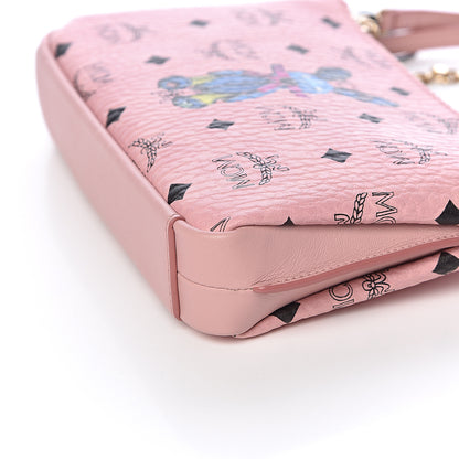 MCM Visetos Rabbit Crossbody Pouch Soft Pink 9 of 10