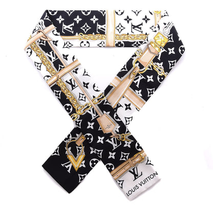 Louis Vuitton Silk Monogram Confidential Bandeau Black 1 of 4