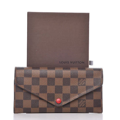 Louis Vuitton Damier Ebene Josephine Wallet Red 18 of 25