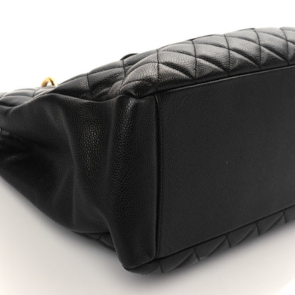 Chanel Caviar Quilted Grand Shopping Tote GST Black 8 of 9