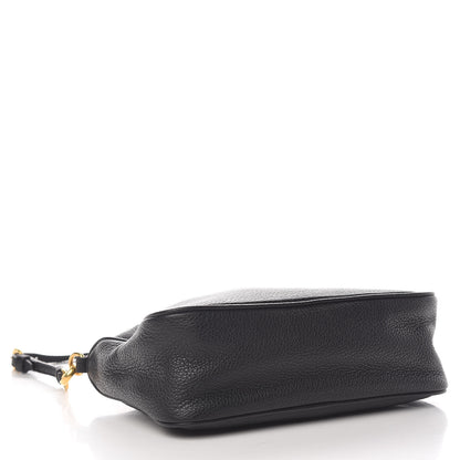 Prada Vitello Daino Pochette Bag Black 4 of 10