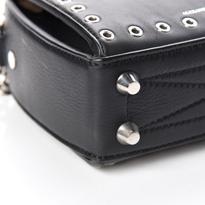 Alexander McQueen Fine Grain Goatskin Perforated Box Shoulder Bag 16 Black 6 of 10