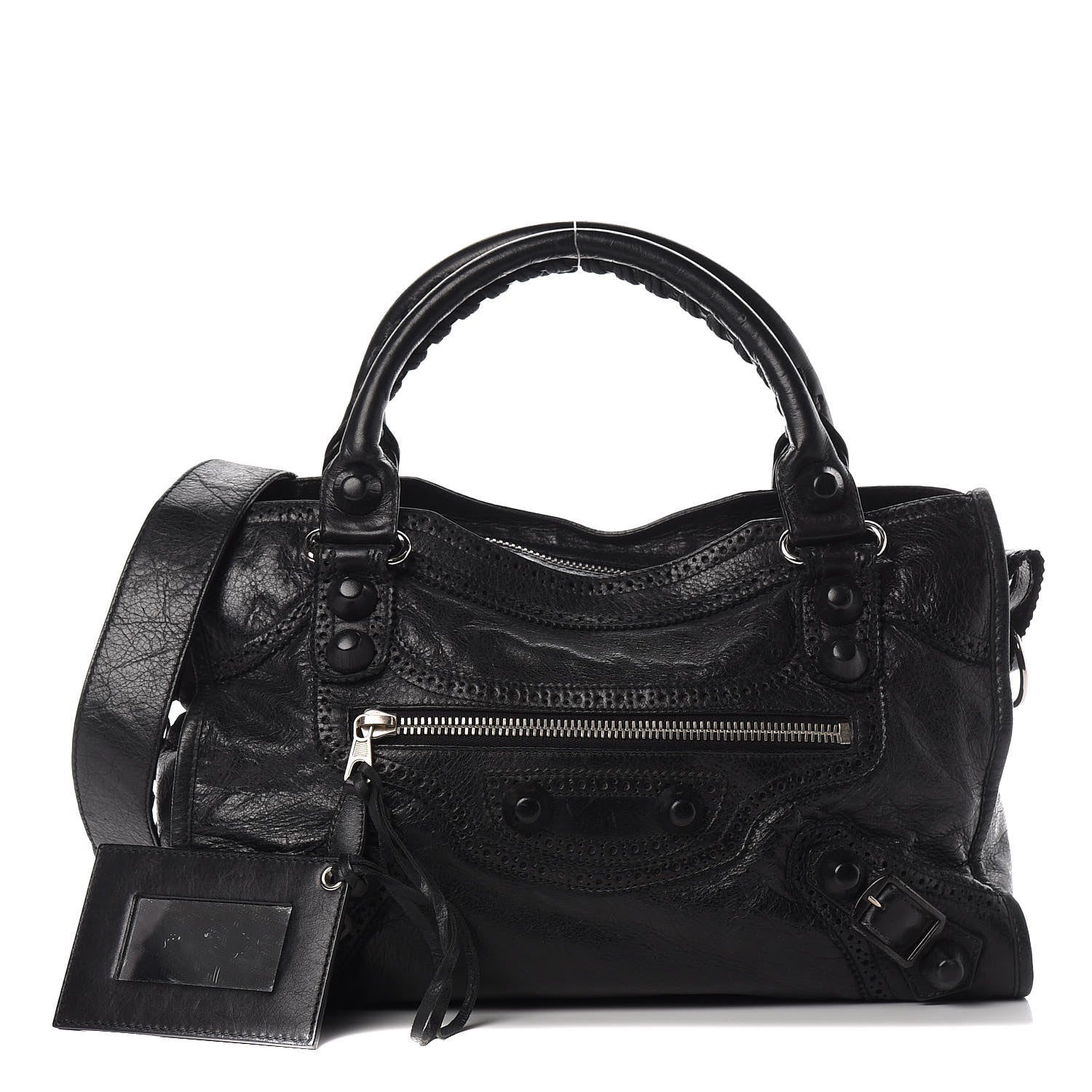 Balenciaga Agneau Giant Brogues Hardware City Black 1 of 11