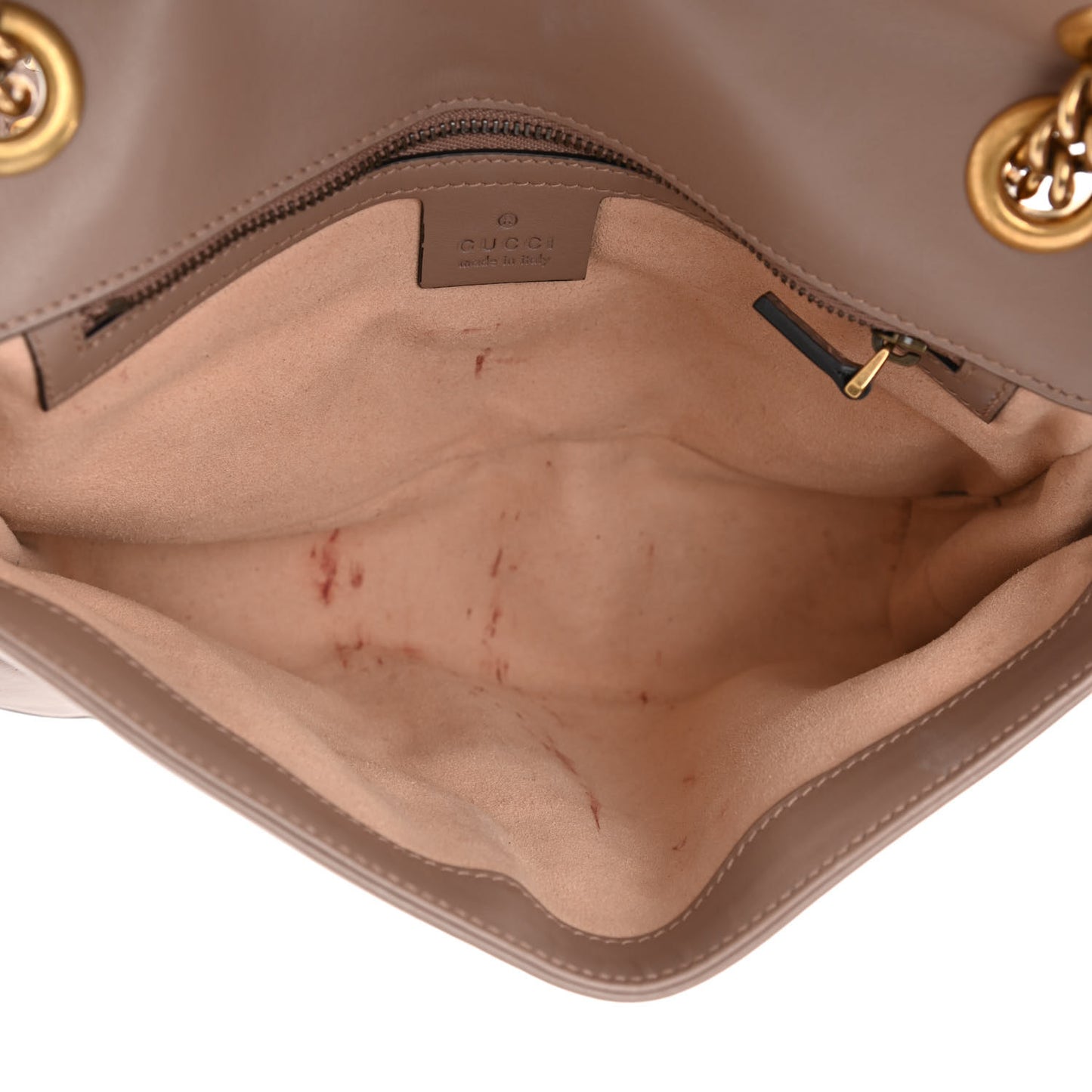 Calfskin Matelasse Small GG Marmont Shoulder Bag Porcelain Rose