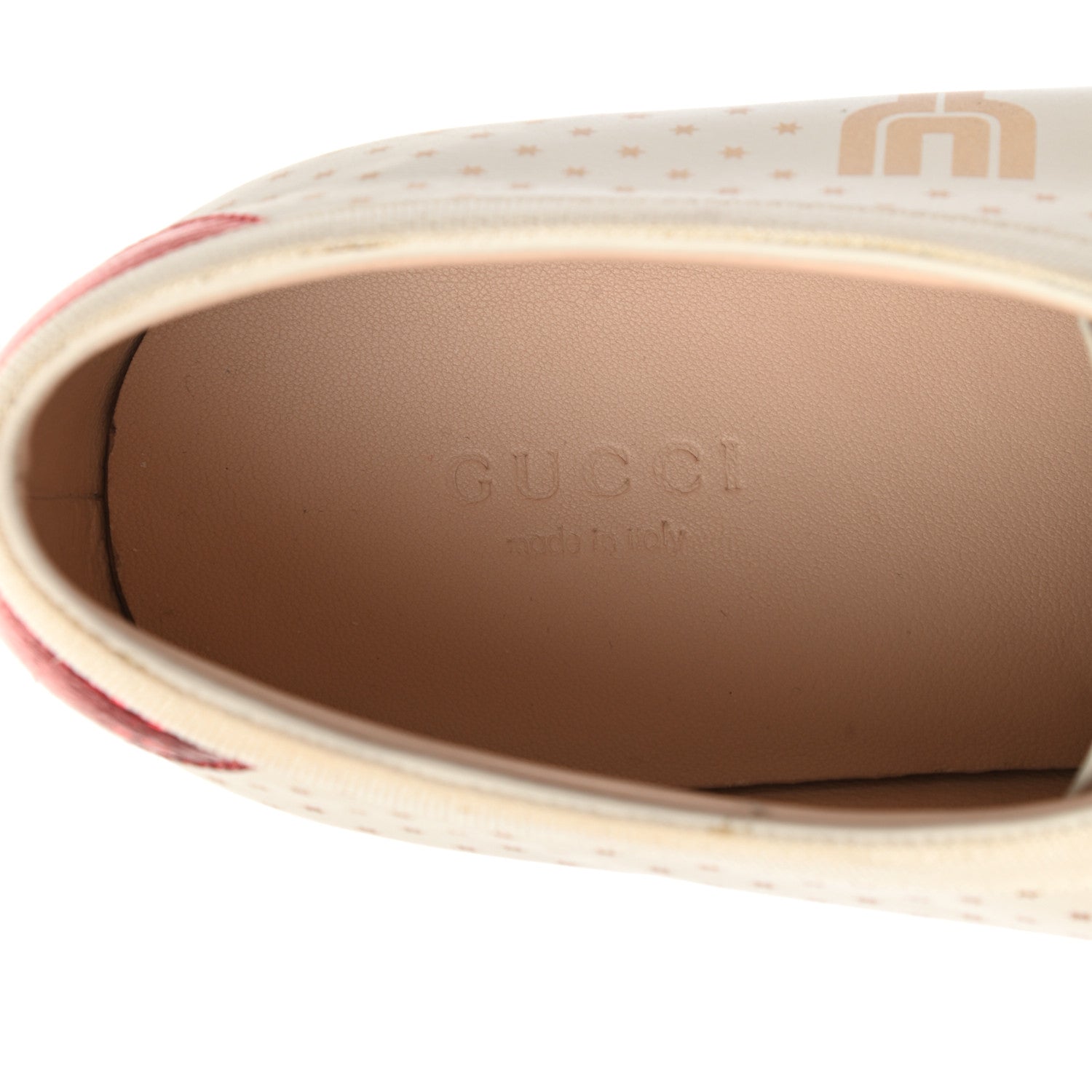 Gucci X SEGA Calfskin GUCCY Stars Womens Falacer Sneakers 42 White 7 of 8