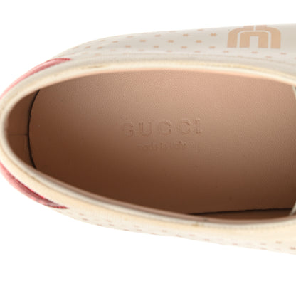 Gucci X SEGA Calfskin GUCCY Stars Womens Falacer Sneakers 42 White 7 of 8