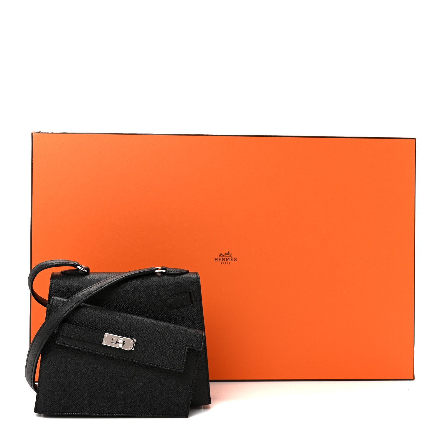 Hermes Epsom Kelly En Desordre Sellier 20 Black 11 of 11