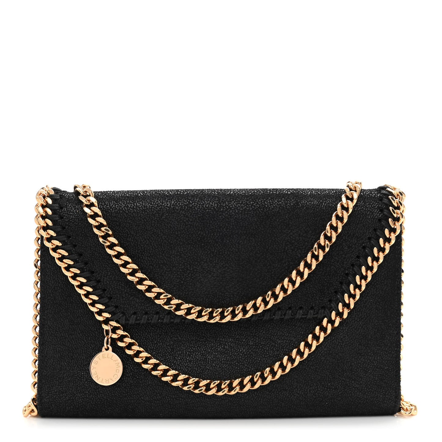 Shaggy Deer Mini Falabella Crossbody Bag Black
