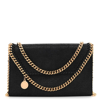 Stella McCartney Shaggy Deer Mini Falabella Crossbody Bag Black 1 of 10