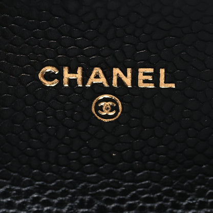 Chanel Caviar Quilted Flap Card Holder Black 8 of 10