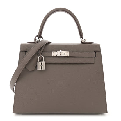 Hermes Epsom Kelly Sellier 25 Etain 1 of 12