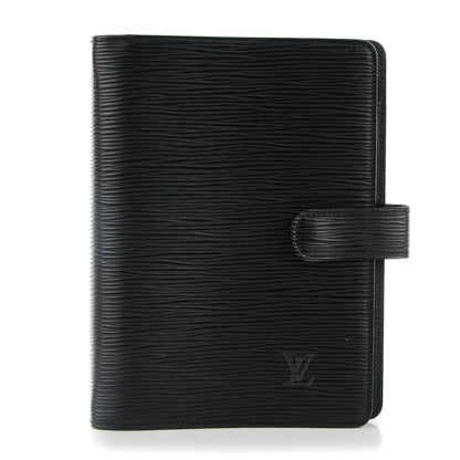 Louis Vuitton Epi Small Ring Agenda Cover Black 1 of 7