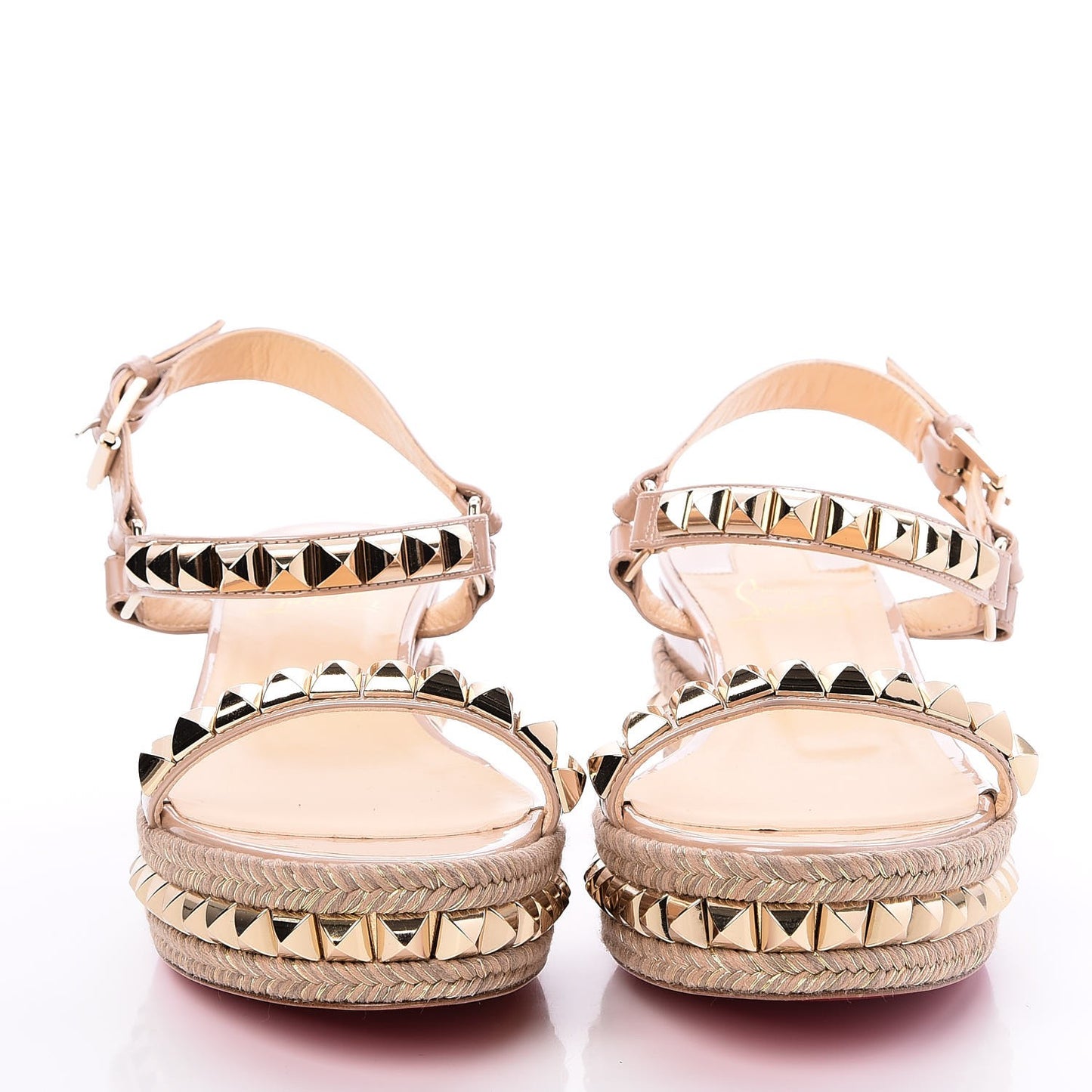 Patent Cataclou 60 Platform Sandals 40 Nude