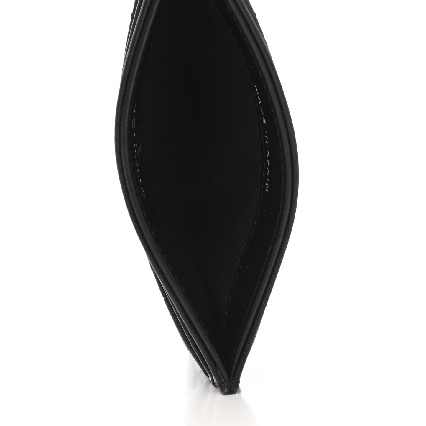 Lambskin Quilted Card Holder So Black